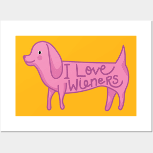 I Love Wieners Posters and Art